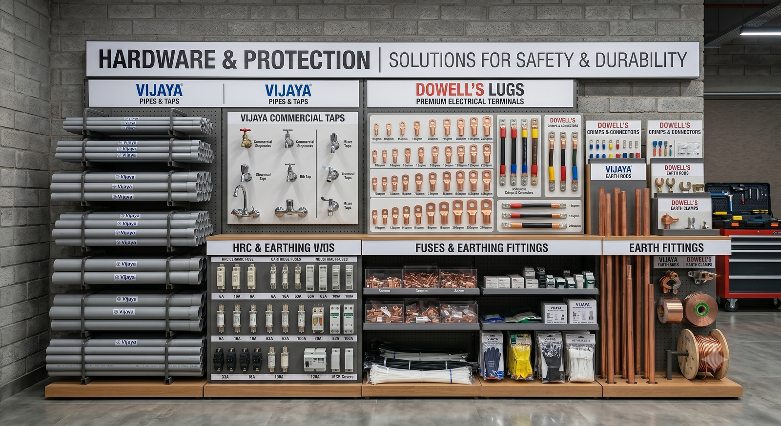 Pipes, Lugs, Fuses